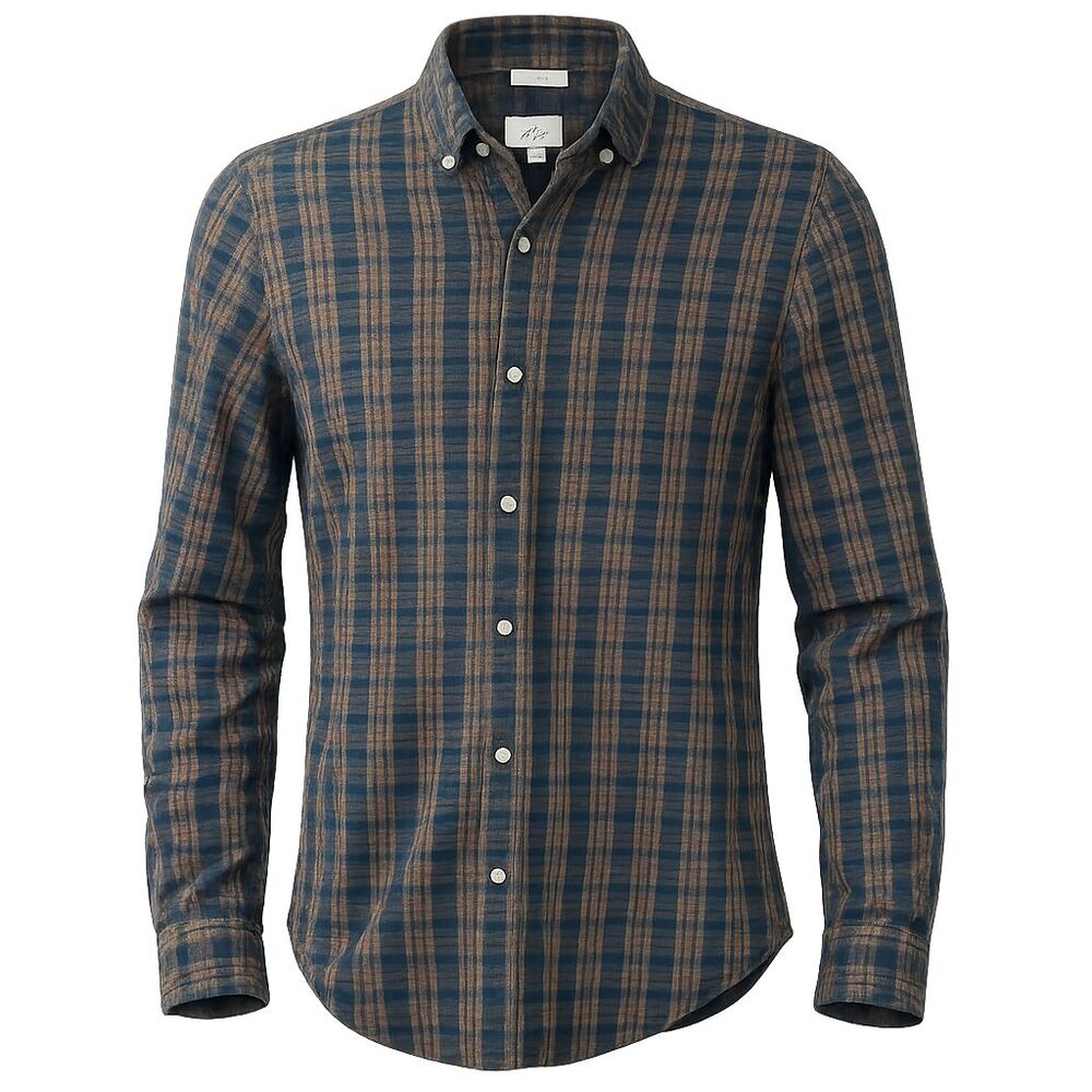 J Crew Brushed Twill Flannel Shirt Men's Plaid Tartan Size M Slim